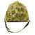 Original U.S. WWII 1943 M1 McCord Swivel Bale Helmet with 2nd Pattern USMC HBT Camo Cover and Westinghouse Liner Original Items