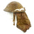 Original British WWII 1944 Brodie MkII Helmet Snow Camouflage with 1942 Gas Cape Original Items