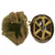 Original U.S. WWII M1 McCord Front Seam Swivel Bale Westinghouse Liner Helmet with Net and Instructions Original Items
