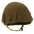 Original U.S. WWII M1 McCord Front Seam Swivel Bale Westinghouse Liner Helmet with Net and Instructions Original Items