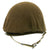 Original U.S. WWII M1 McCord Front Seam Swivel Bale Westinghouse Liner Helmet with Net and Instructions Original Items