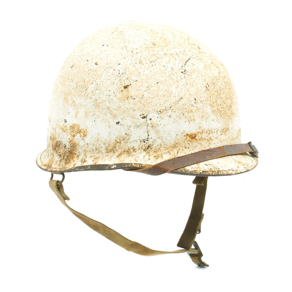 army style snowboard helmet Original U.S. WWII Snow Camouflage M1 McCord Rear Seam Helmet with Firestone Liner – International Military Antiques