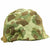 Original U.S. WWII 1944 M1 Schlueter Swivel Bale Helmet with Westinghouse Liner and Korean War USMC Cover Original Items