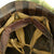 Original U.S. WWII 1944 M1 Schlueter Swivel Bale Helmet with Westinghouse Liner and Korean War USMC Cover Original Items