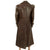 Original Imperial German WWI Aviator Full Length Leather Flying Coat with Removable Fur Liner Original Items