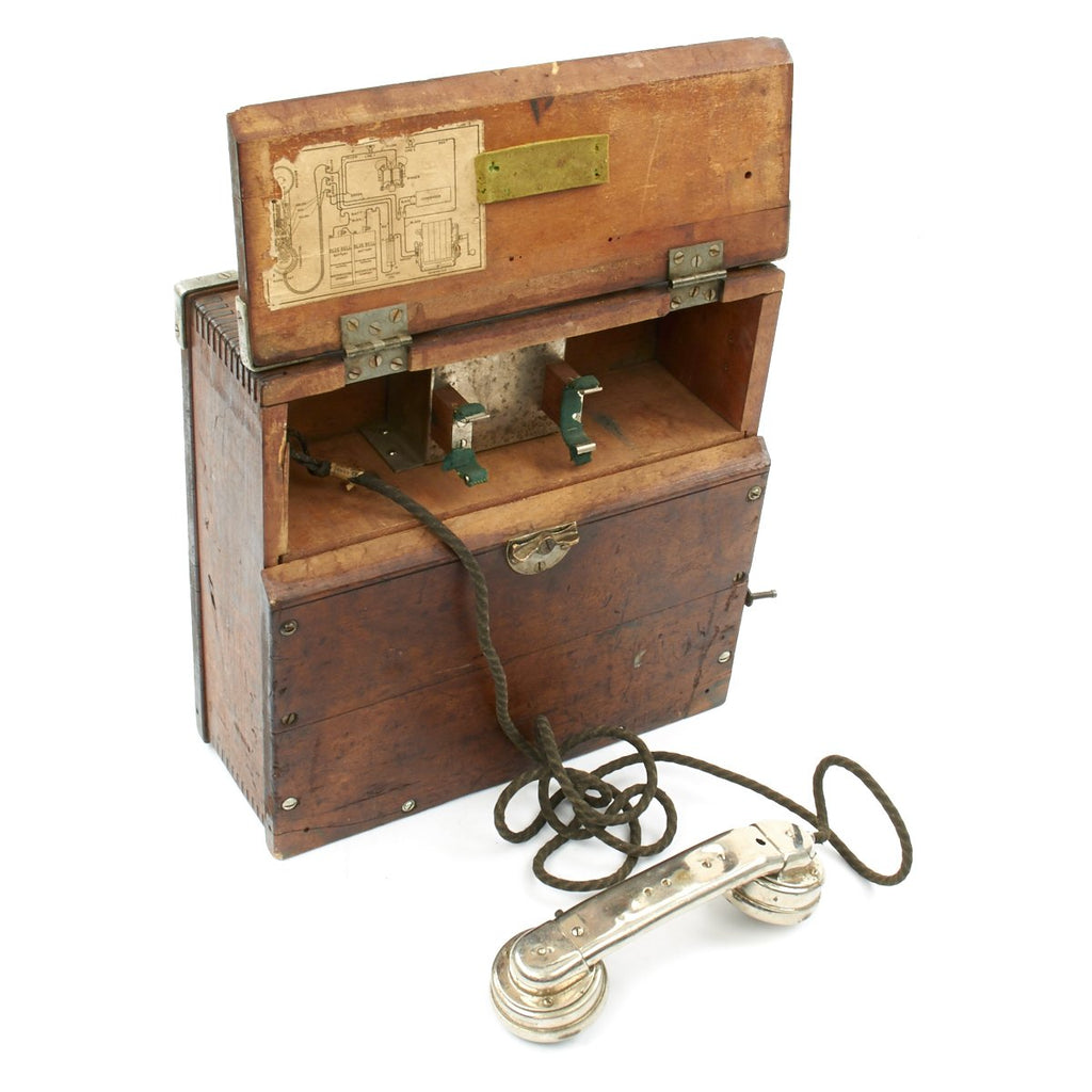 Original U.S. WWI Model 1904 Rail Road Telephone by Western Electric - Patented August 18 1903 Original Items