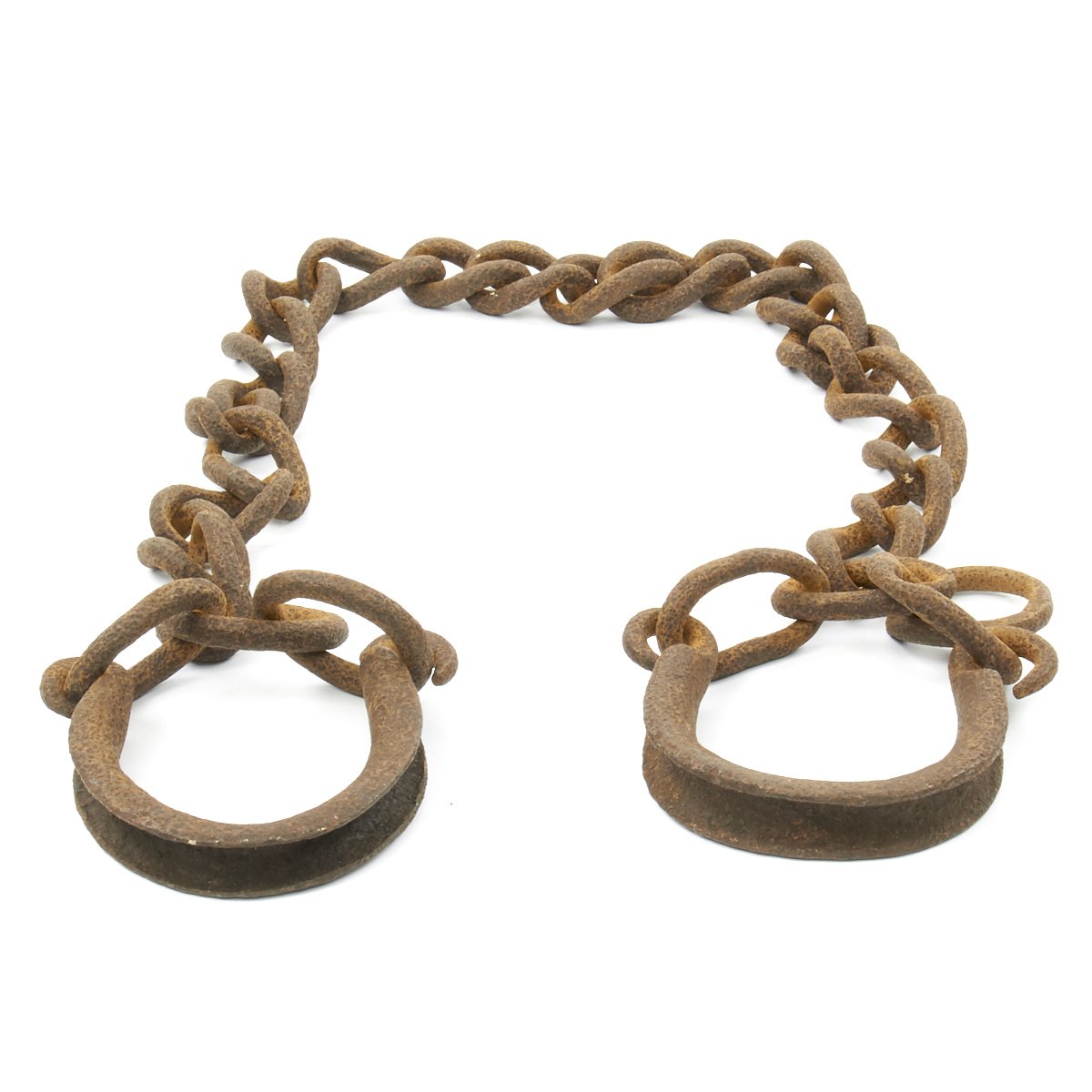 Original British 18th Century Wrought Iron Chain Gang or Slave
