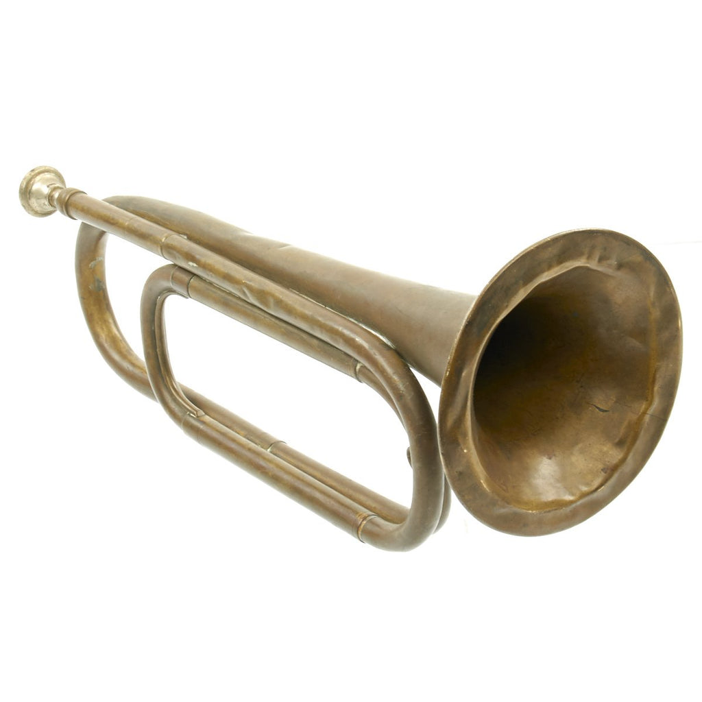 Original U.S. Regulation Model 1892 Field Trumpet Bugle Recovered from U.S.S. Maine with Provenance Original Items