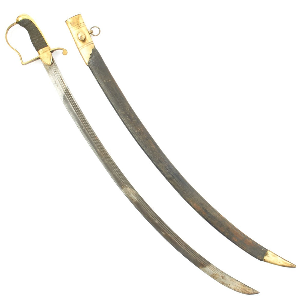 Original British Napoleonic P-1796 Infantry Officer's Saber - Named to Waterloo Soldier and Maker Marked Original Items