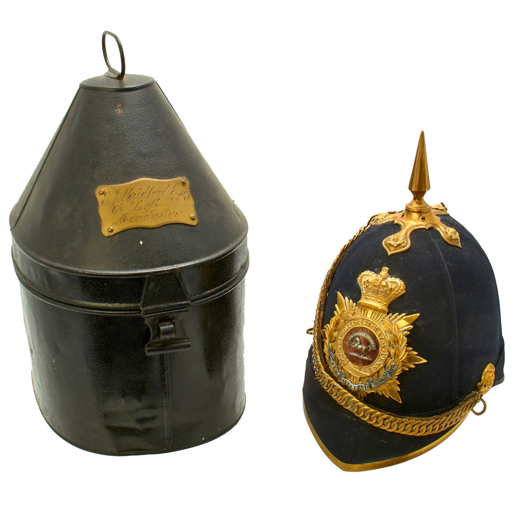 Original British Victorian Named Officer Spiked Liverpool Regiment