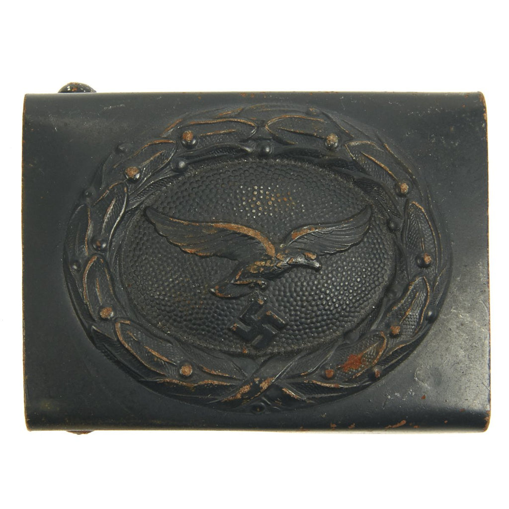 Original German WWII Luftwaffe Steel Belt Buckle Original Items