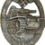 Original German WWII Panzer Assault Tank Badge - Silver Grade Original Items