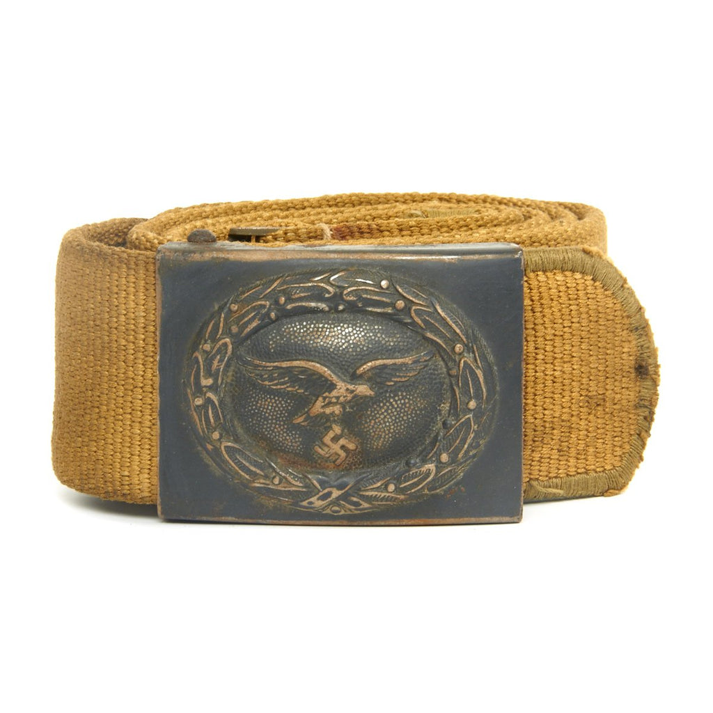 Original German WWII Luftwaffe Deutsches Afrikakorp DAK Belt with Buckle Original Items