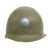 Original U.S. WWII 29th Division 1942 M1 McCord Fixed Bale Front Seam Helmet with Firestone Liner Original Items
