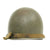 Original U.S. WWII 29th Division 1942 M1 McCord Fixed Bale Front Seam Helmet with Firestone Liner Original Items