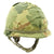 Original U.S. WWII Vietnam War M1 Paratrooper Helmet with 1966 Dated USMC Cover Original Items