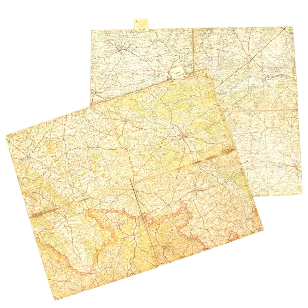 Original German WWII Luftwaffe Navigator Maps of Poland and Germany Original Items