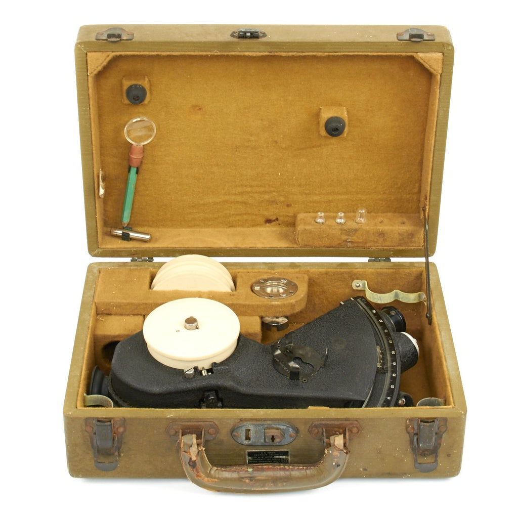 Original U.S. WWII Navy A-12 Aircraft Bubble Sextant Original Items