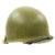 Original U.S. WWII 1943 M1 McCord Fixed Bale Front Seam Helmet with International Molded Plastics Liner Original Items