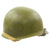 Original U.S. WWII 1943 M1 McCord Fixed Bale Front Seam Helmet with International Molded Plastics Liner Original Items