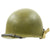 Original U.S. WWII 1943 M1 McCord Fixed Bale Front Seam Helmet with International Molded Plastics Liner Original Items