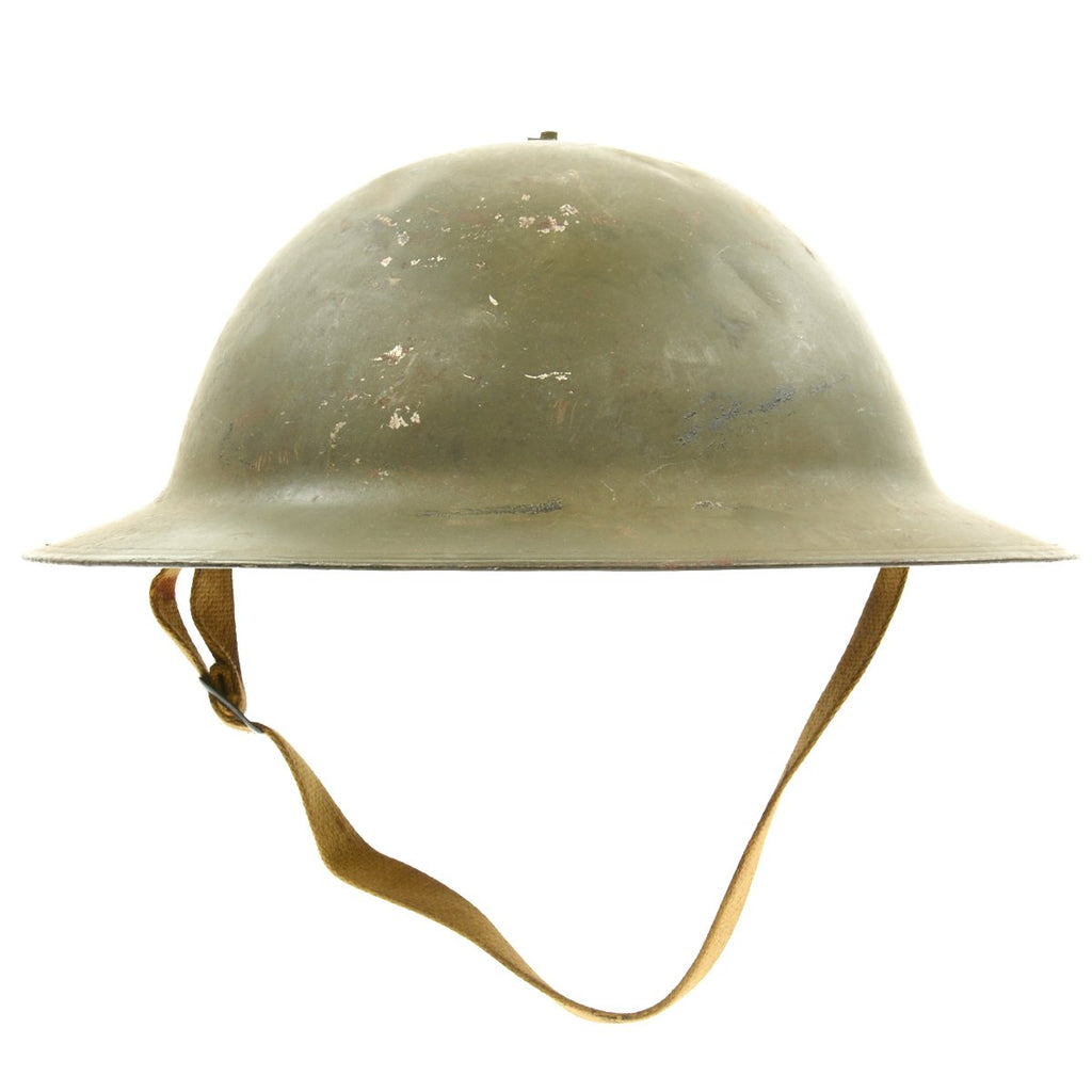 Original British WWI MkI Type A First Model Brodie Steel Helmet Original Items