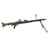 Original German WWII MG 42 Display Machine Gun marked dfb with A.A. Sights and marked Belt Carrier Original Items