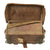 Original British Victorian Leather Cannon Caisson Storage Trunk with Iron Fittings Original Items