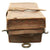 Original British Victorian Leather Cannon Caisson Storage Trunk with Iron Fittings Original Items