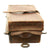 Original British Victorian Leather Cannon Caisson Storage Trunk with Iron Fittings Original Items