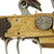 Original British 18th Century Three Barrel Flintlock Pistols Concealed in Tea Caddy - Named to Sydney Family Original Items