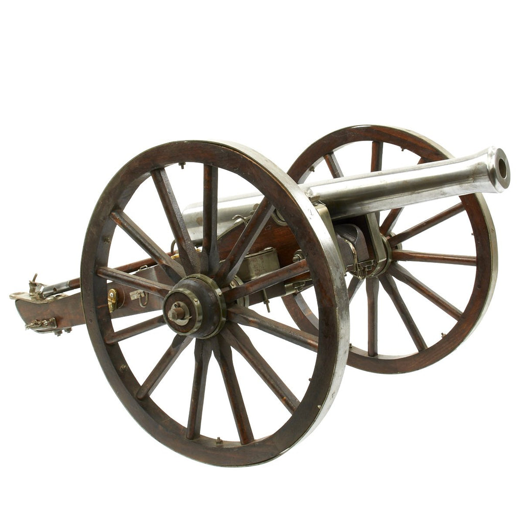 Original U.S. Civil War Replica Model 12 Pounder Cannon with Iron Barrel on Field Carriage Original Items
