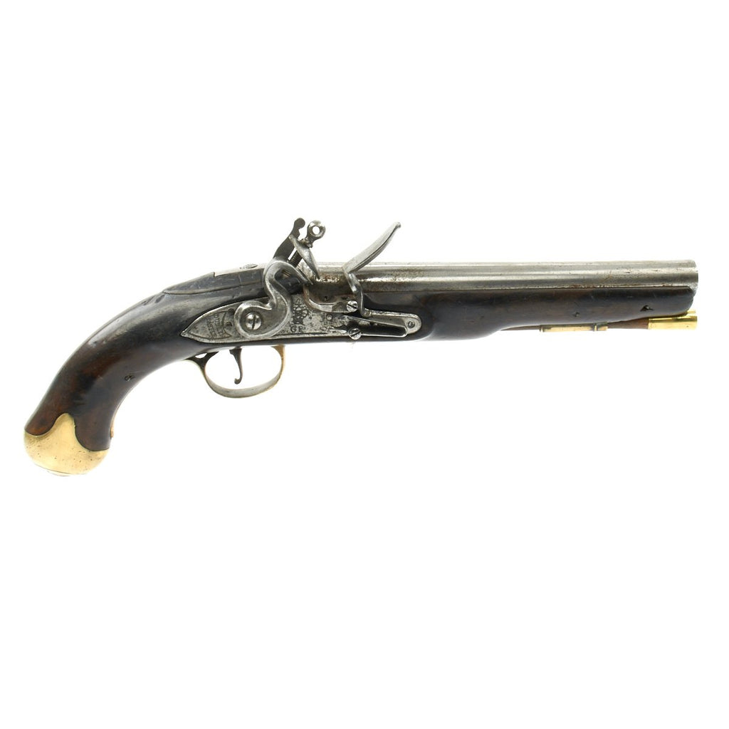 Original British Napoleonic Dublin Castle Flintlock Light Dragoon Pistol marked 7th Light Dragoons - Circa 1800 Original Items