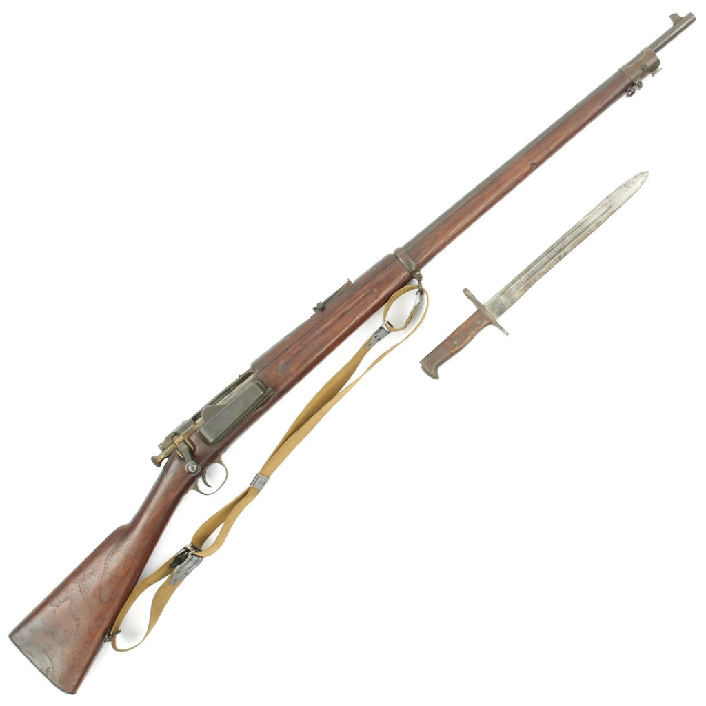 Original U.S. Springfield M1896 .30-40 Krag-Jørgensen Rifle Serial 660693 with Bayonet and Sling - Made in 1896 Original Items