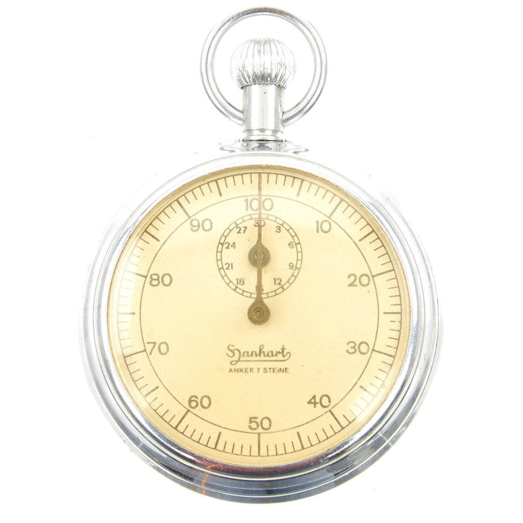 Original German WWII Kriegsmarine U-boat Torpedo Timer Stop Watch by Hanhart - Fully Functional Original Items