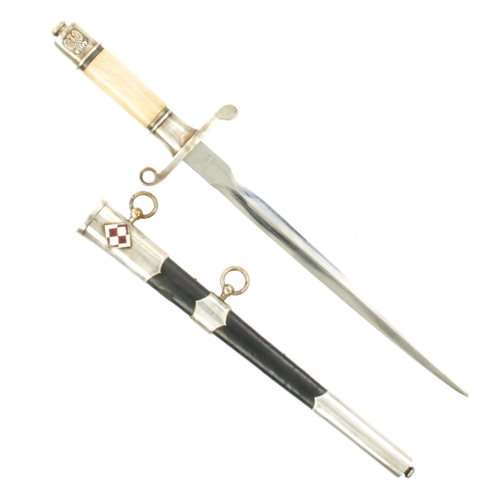 Original Polish Model 1852 Air Force Technical Services Dress Dagger with Scabbard -  No. 7884 Original Items