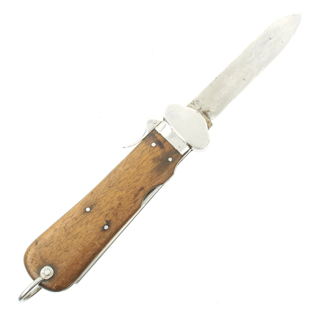 Original German WWII Luftwaffe Gravity Knife by Paul Weyersberg & Co. of Solingen with Waffen Proof Original Items
