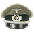 Original German WWII Army Heer Officer Visor Cap - Regimentally Marked Original Items