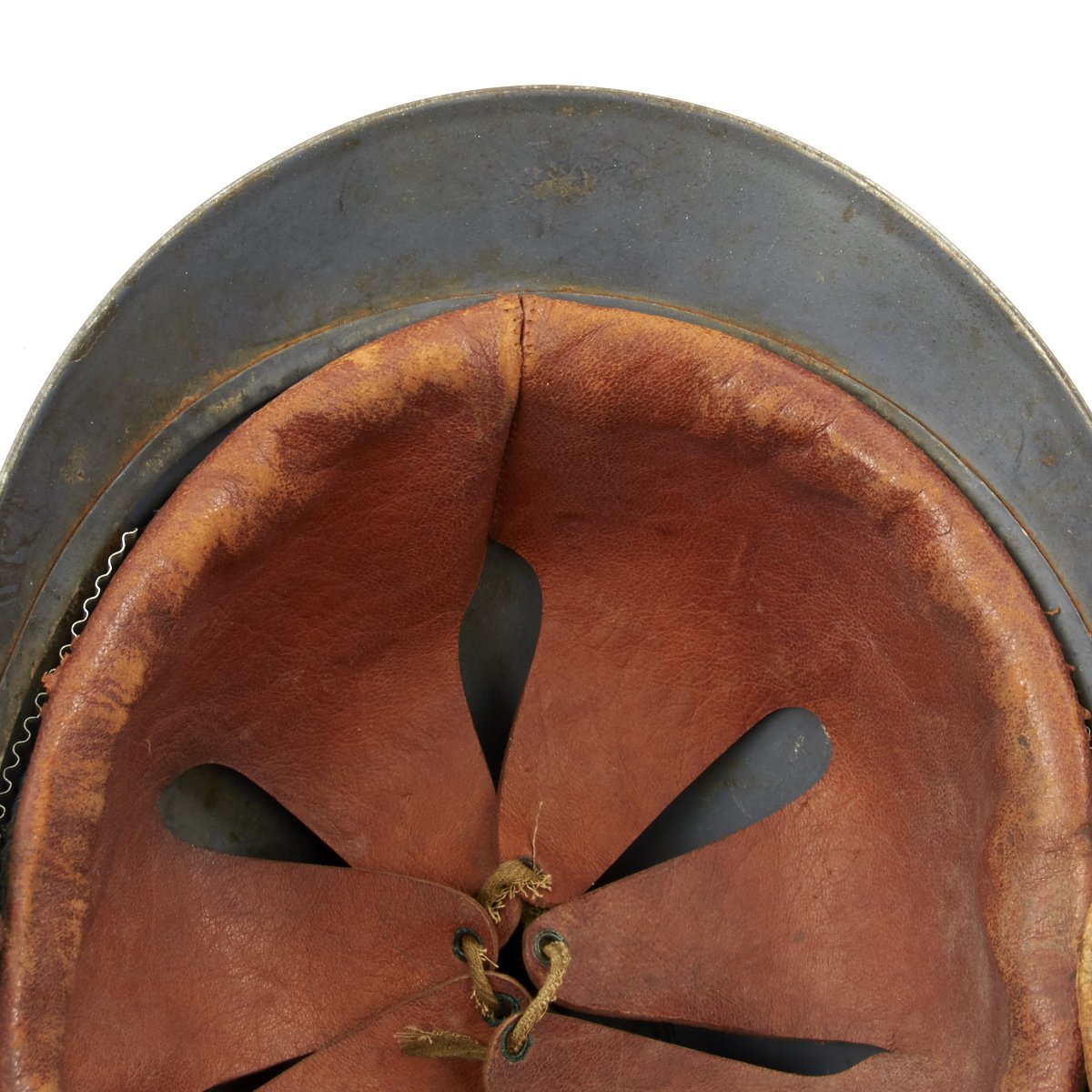 Original French WWI M1915 Adrian Helmet with Artillery Badge