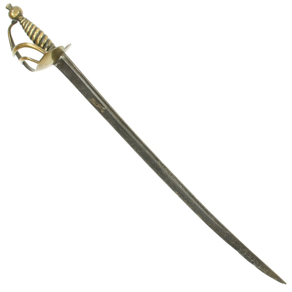Simple Cutlass Original British Napoleonic Era Brass Hilted Short Cutlass marked to C ...