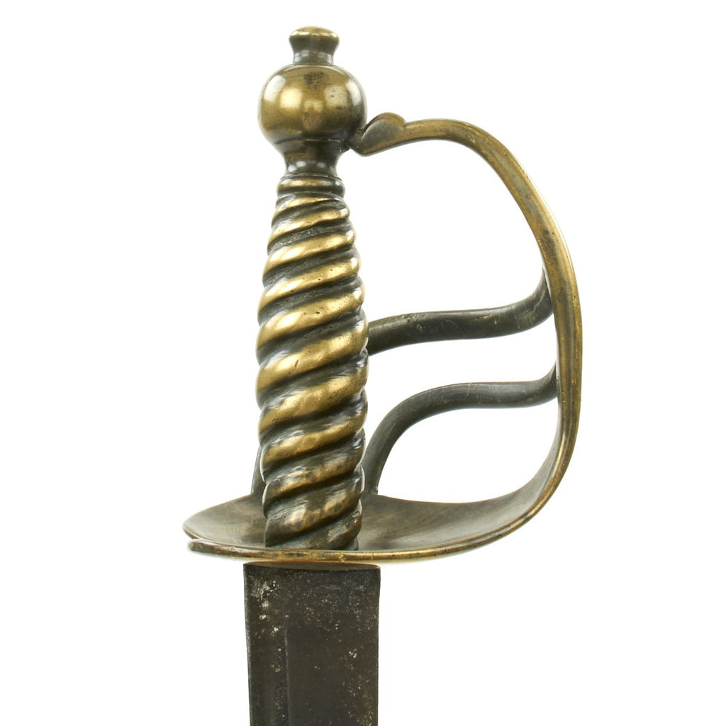 Simple Cutlass Original British Napoleonic Era Brass Hilted Short Cutlass marked to C ...