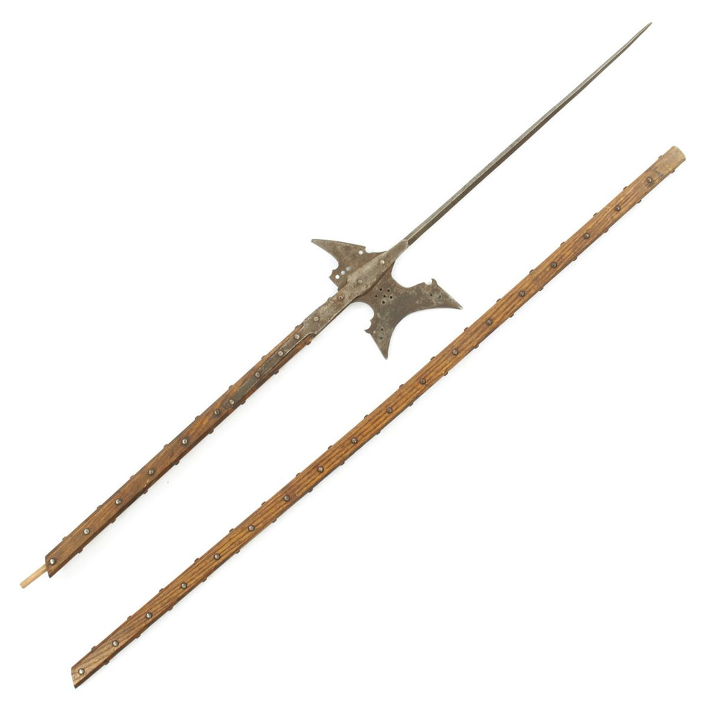 Original English Elizabethan Era 9 ft. 5 in. Halberd Pole Arm - circa 1600 Original Items