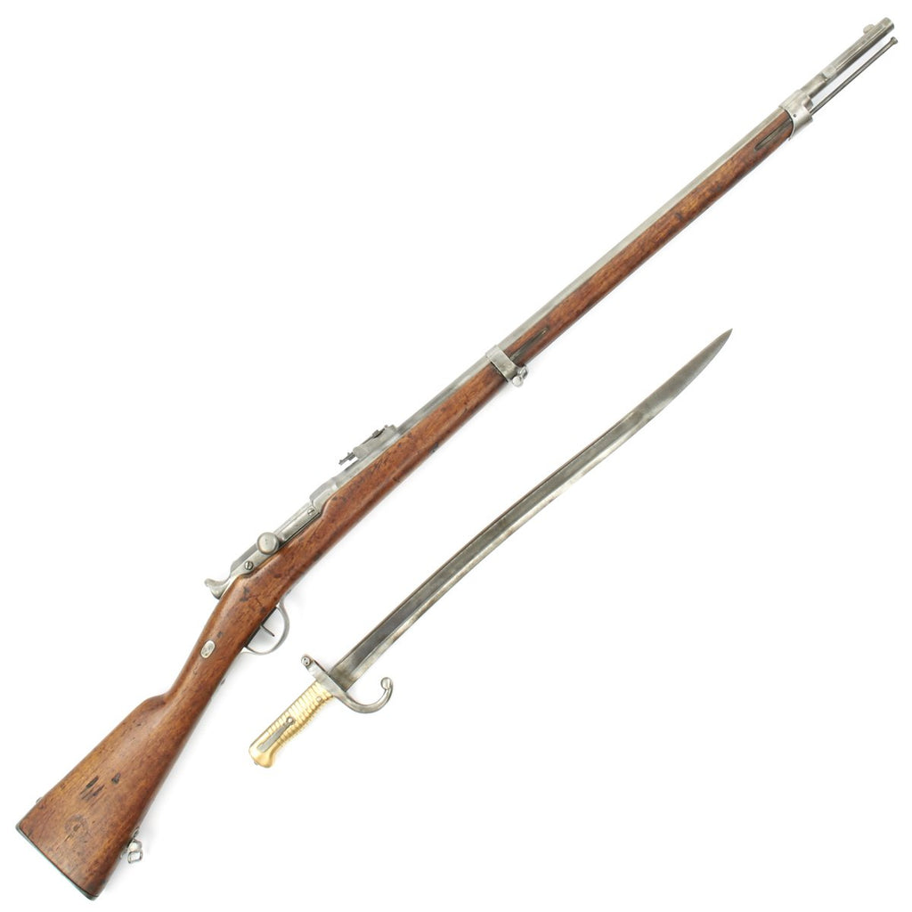 Original French Fusil Mle 1866 Chassepot Needle Fire Rifle by Rare Maker with Bayonet - Dated 1870/71 Original Items