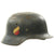 Original German WWII Named Luftwaffe M35 Double Decal Droop Tail Eagle Steel Helmet - marked SE66 Original Items
