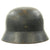 Original German WWII Named Luftwaffe M35 Double Decal Droop Tail Eagle Steel Helmet - marked SE66 Original Items