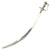Original Indian 18th Century Tulwar Battle Sword with Silver Inlaid Hilt - Circa 1750 Original Items