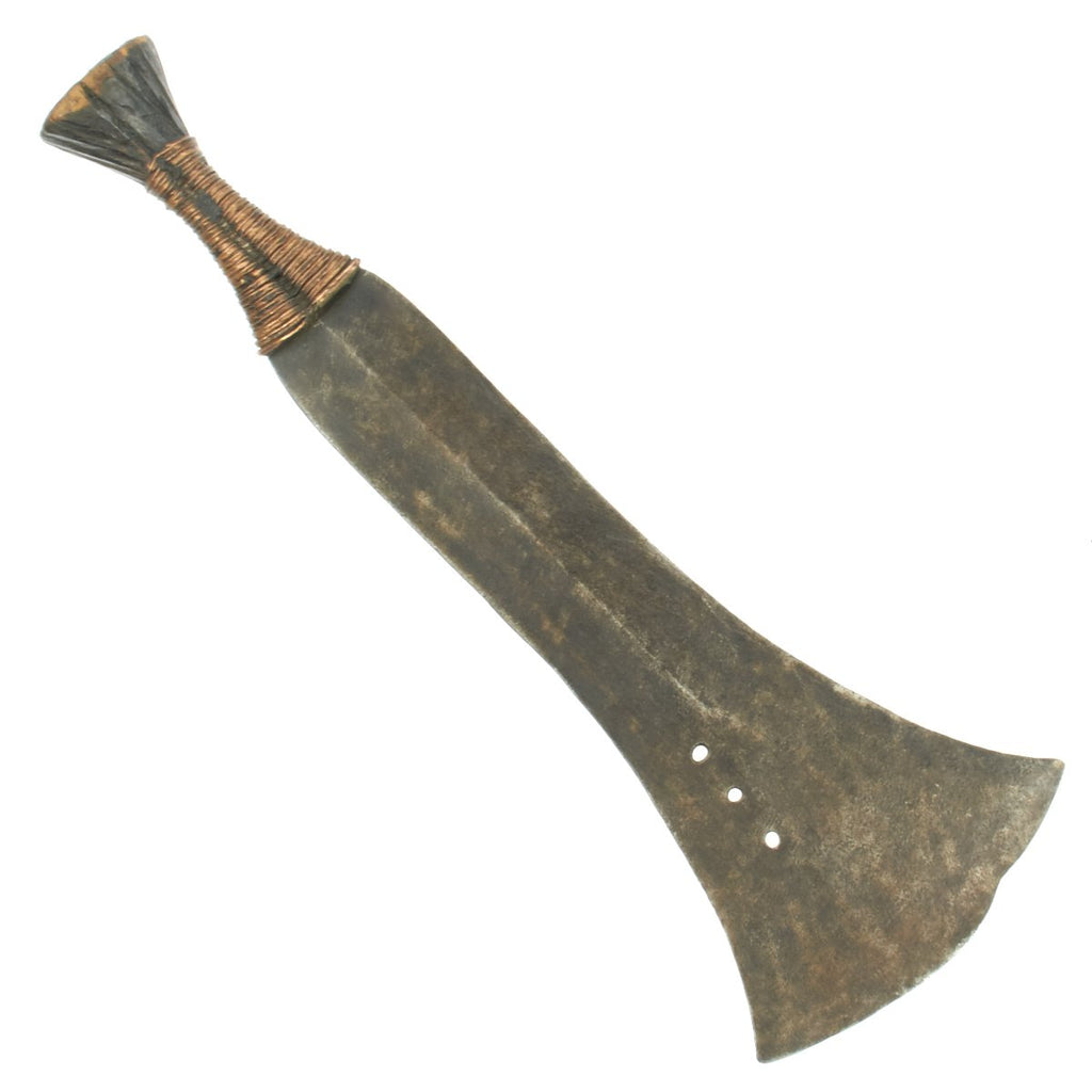 Original 19th Century Central African Congo River Area War Axe - Circa 1850 Original Items