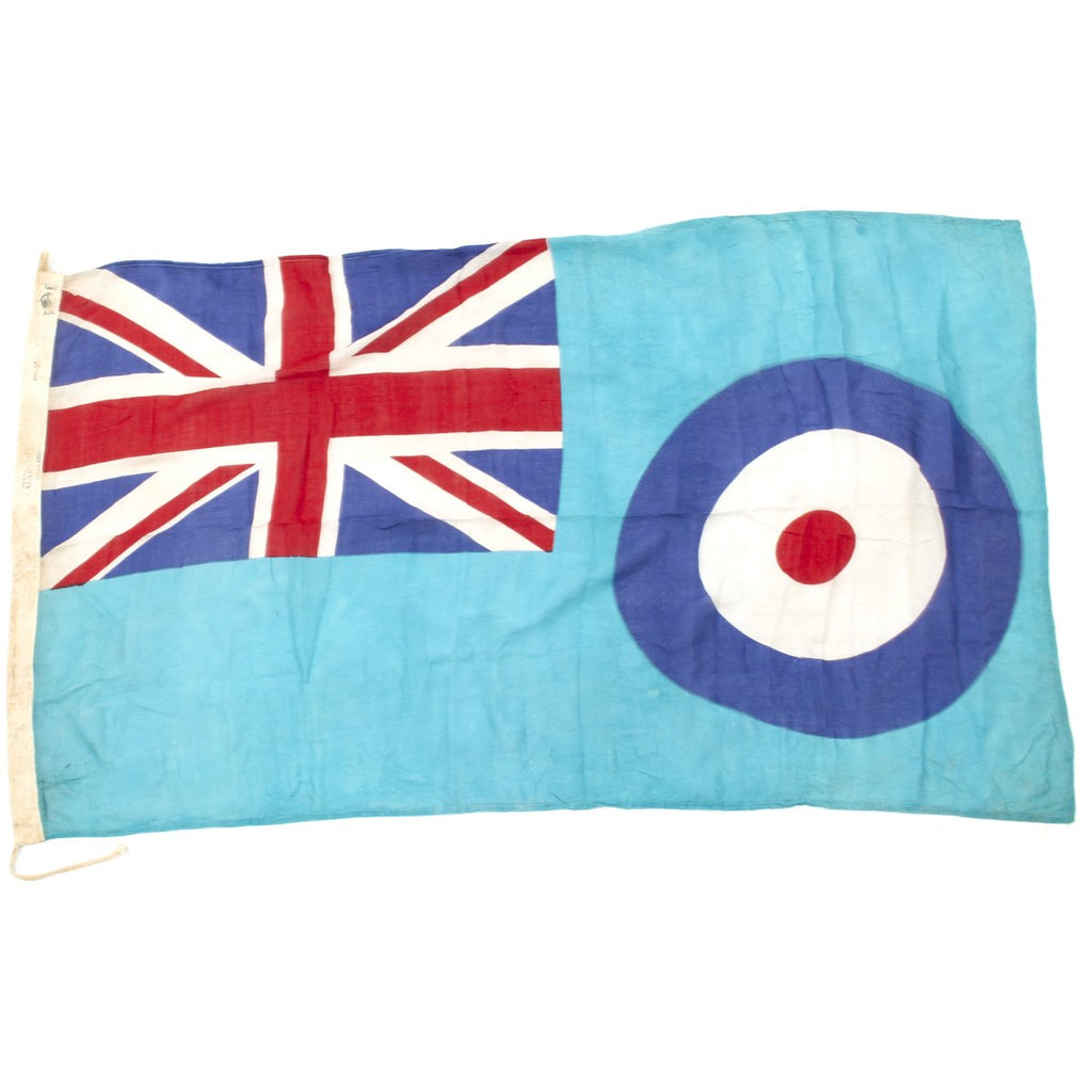 Original British WWII 60" x 35" R.A.F. 1940-dated Station and Air Field Flag - Air Ministry Marked Original Items