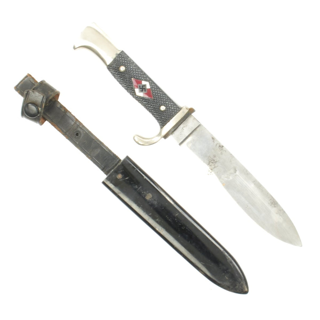 Original German WWII Hitler Youth Knife by F.W. Höller of Solingen - RZM M7/33 Original Items