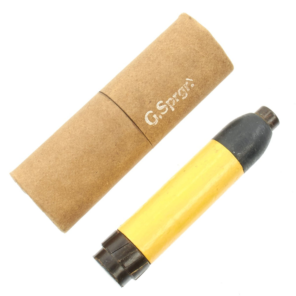 Original German WWII 98k Rifle Schießbecher Anti-Personnel Grenade Round with Case - Inert Original Items